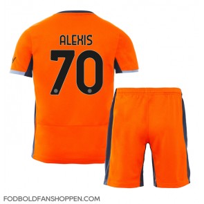 Inter Milan Alexis Sanchez #70 Tredjetrøje Børn 2023-24 Kortærmet (+ Korte bukser)